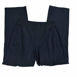 Lululemon Athletica SweatPants Mens Black Wide Leg Straight Jogger Size XL Sport